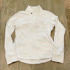 White Lululemon zip up jacket